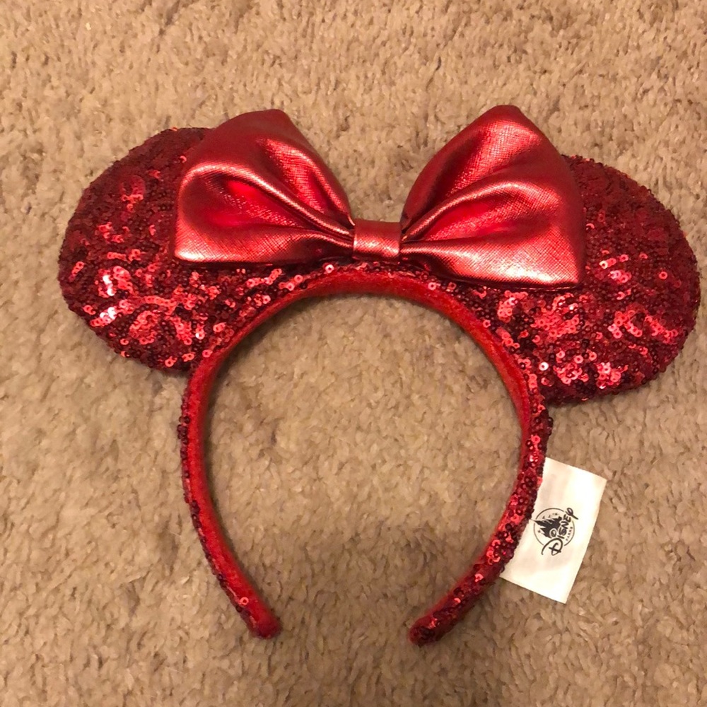 Disney Red Sequin Minnie Ears